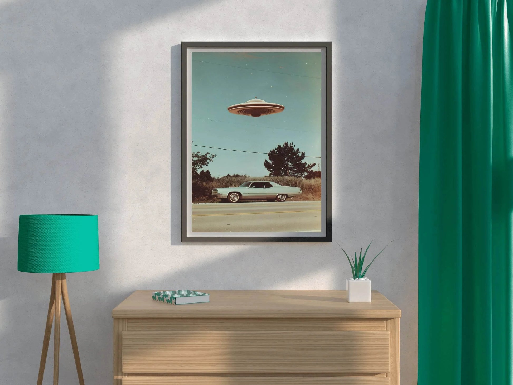 Aliens In The Car American Wall Art - beink online art store