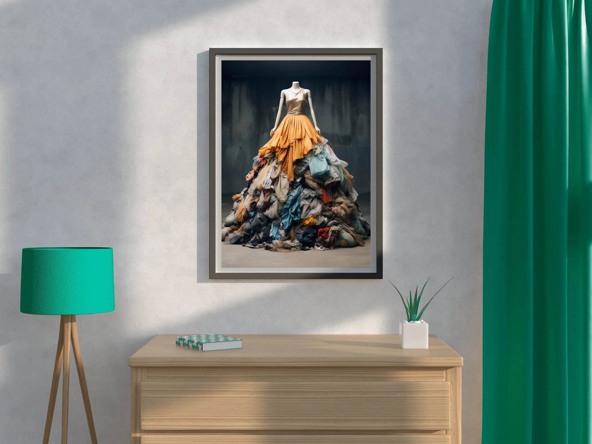 Colorful Clothes On Mannequins Wall Art - beink online art store