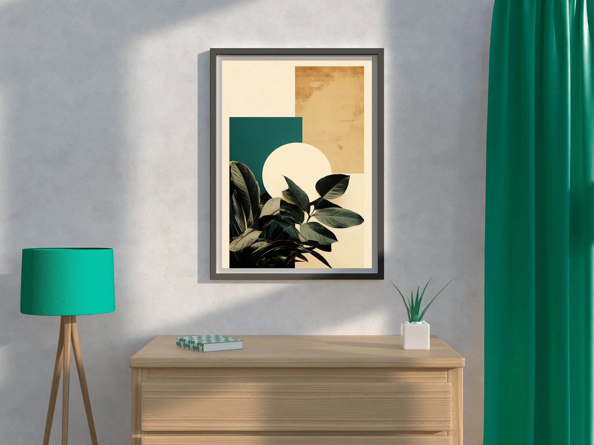 Modern Leaves Abstract Wall Art - beink online art store