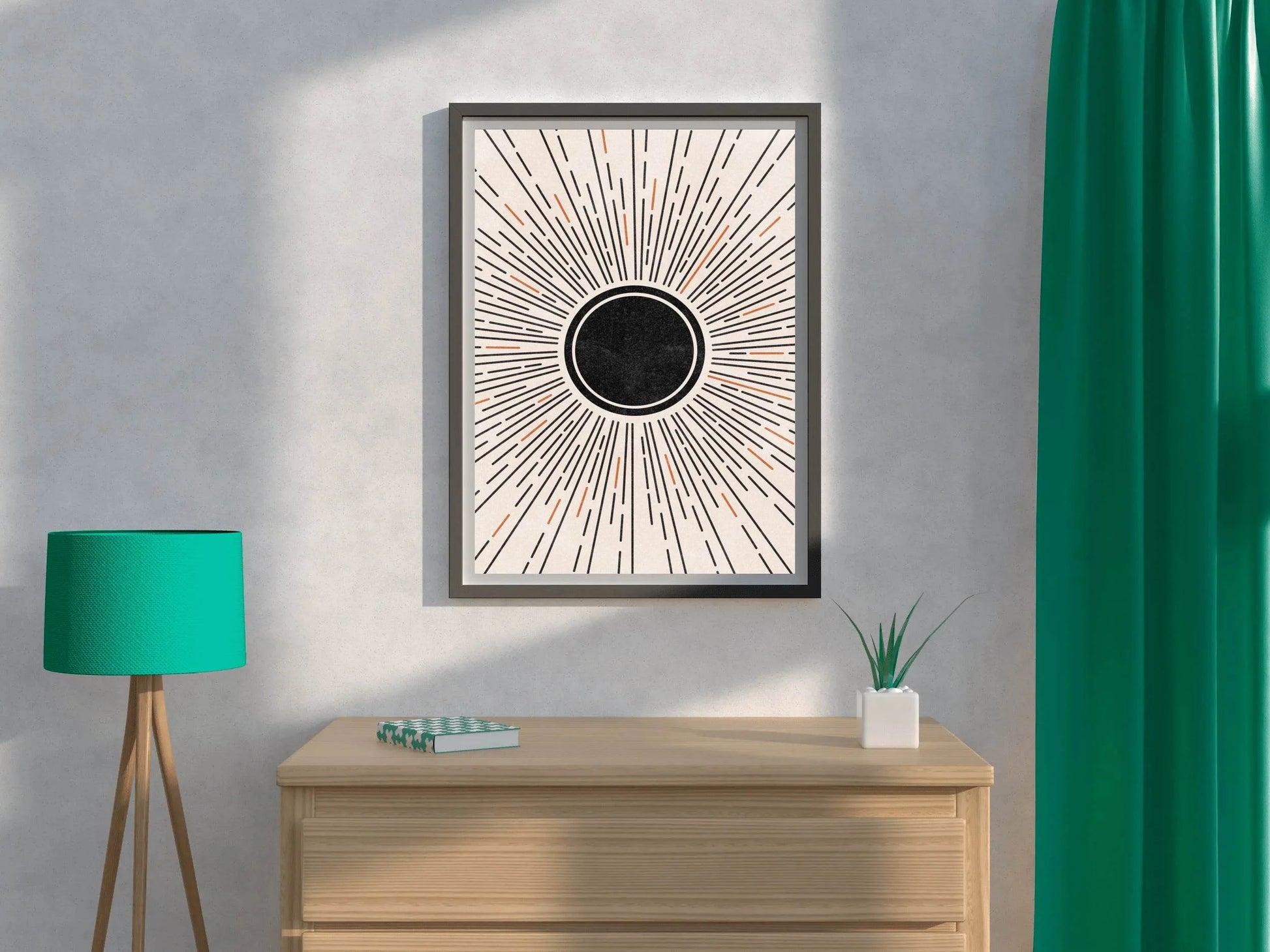 Painting The Colored Rays of The Sun Wall Art - beink online art store