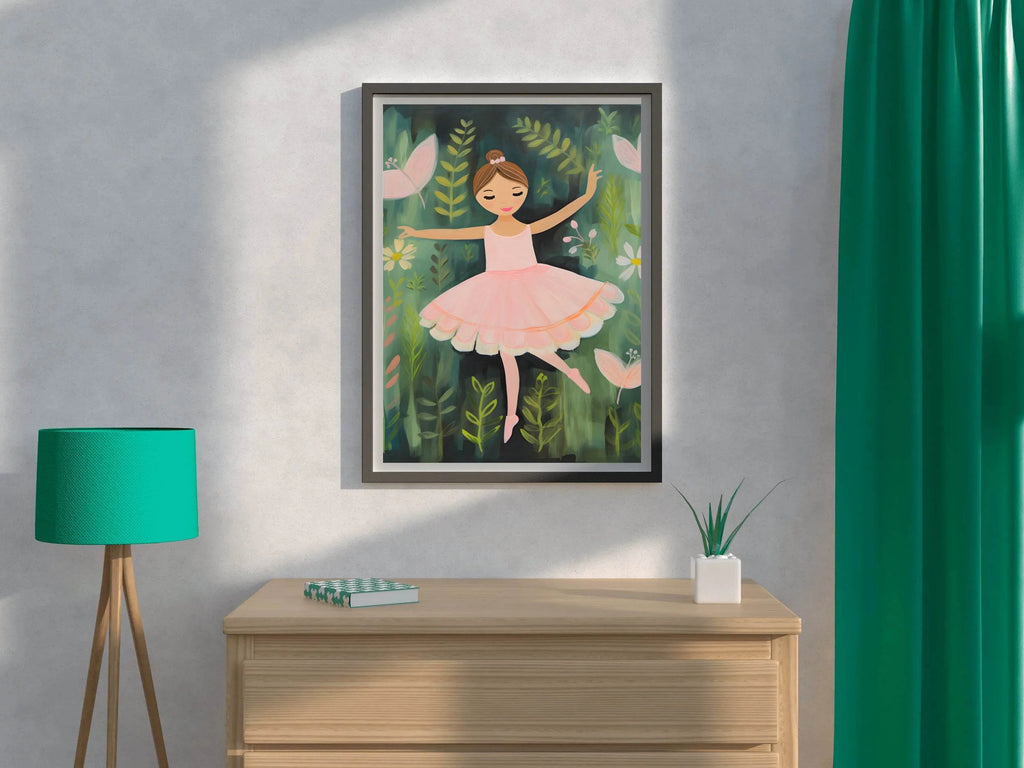 Ballerina Girl Art Print - beink online art store