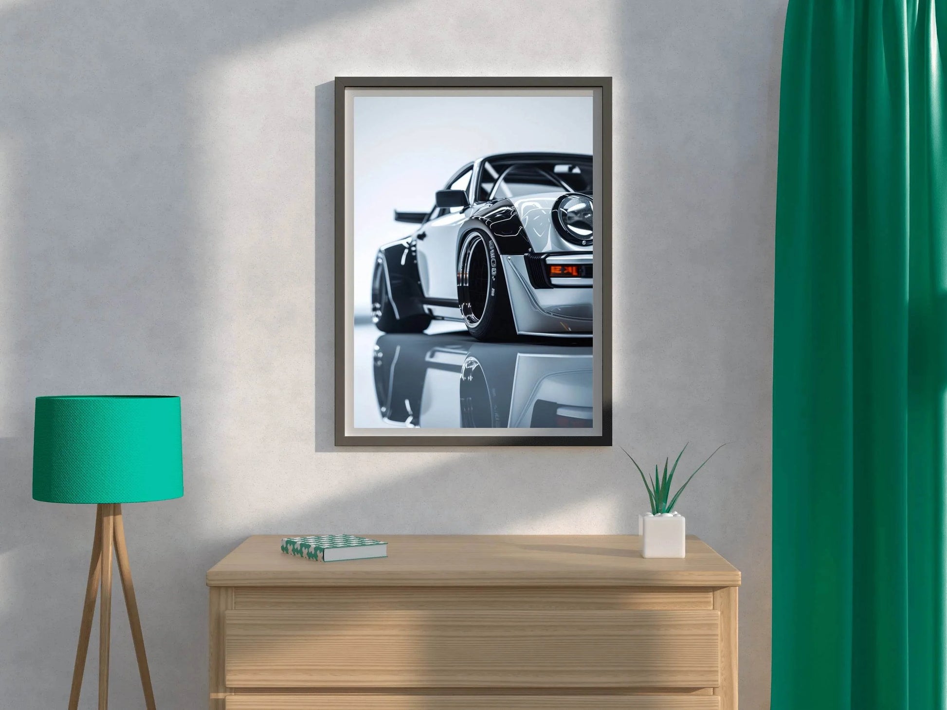 Porsche 911 Sport Widebody Wall Art - beink online art store