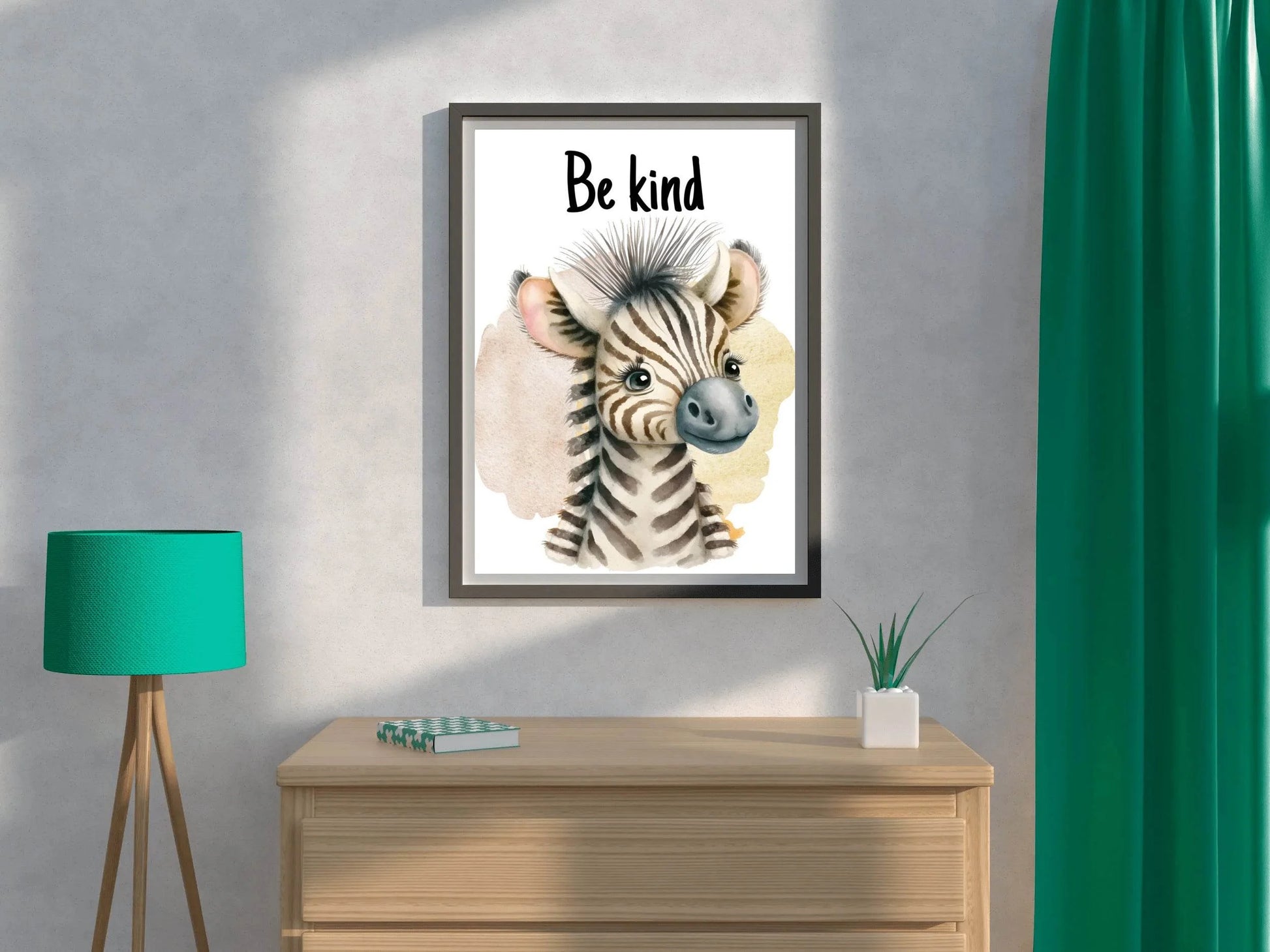 Drawing of Baby Zebra Wall Art - beink online art store