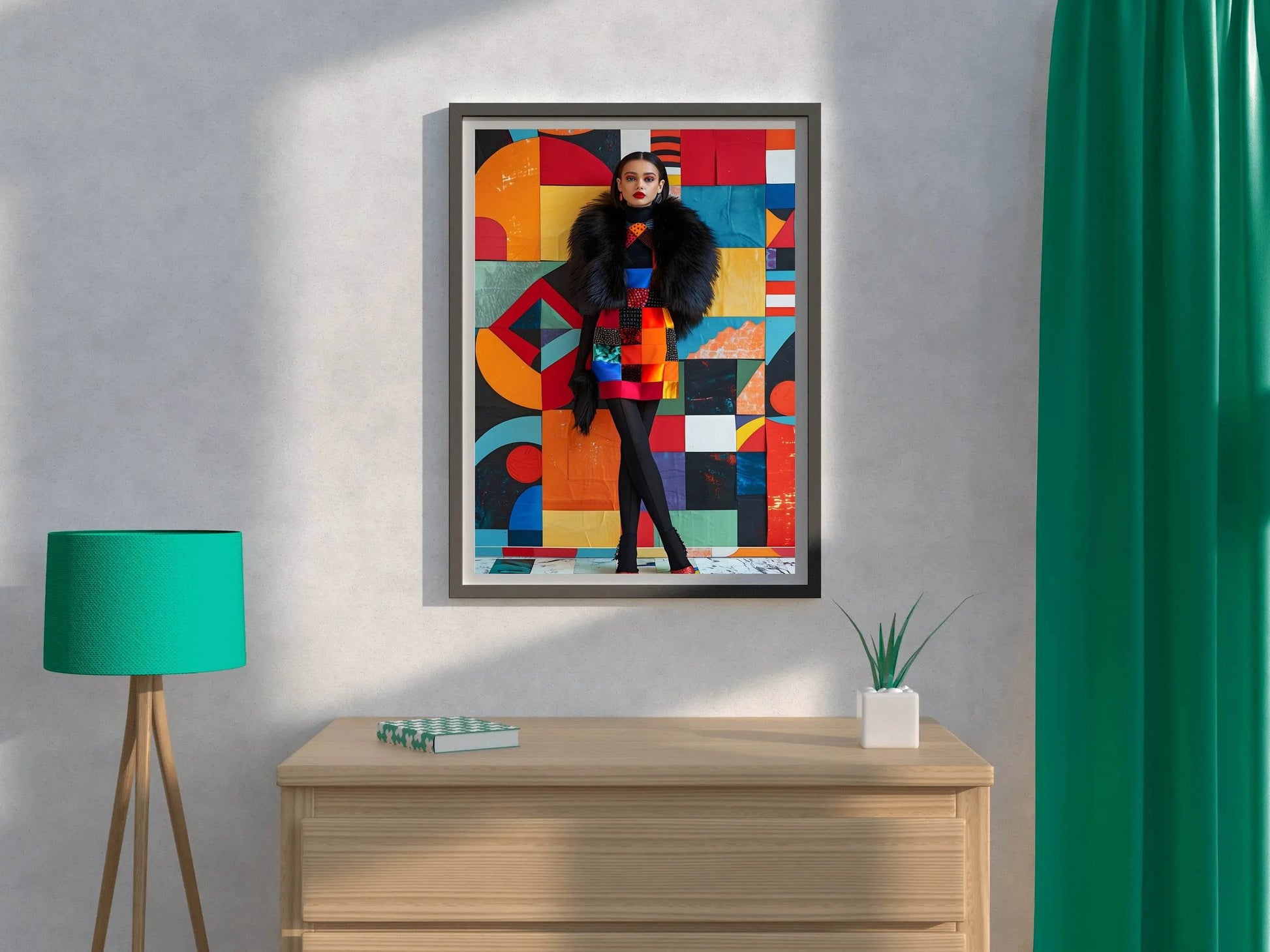 Colorful Silk Short Dress Wall Art - beink online art store