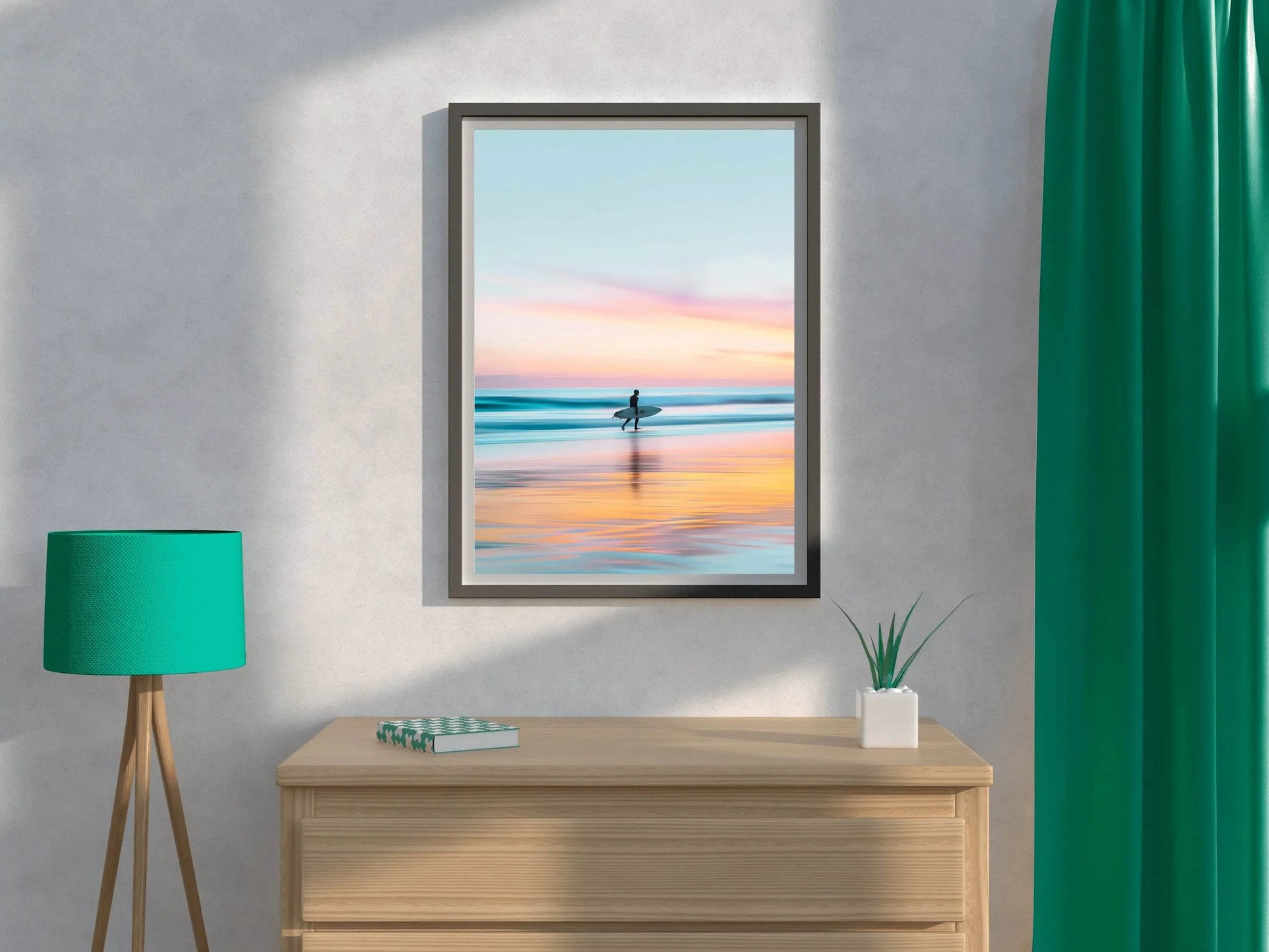 Sunset the Beach Wll Art - beink online art store