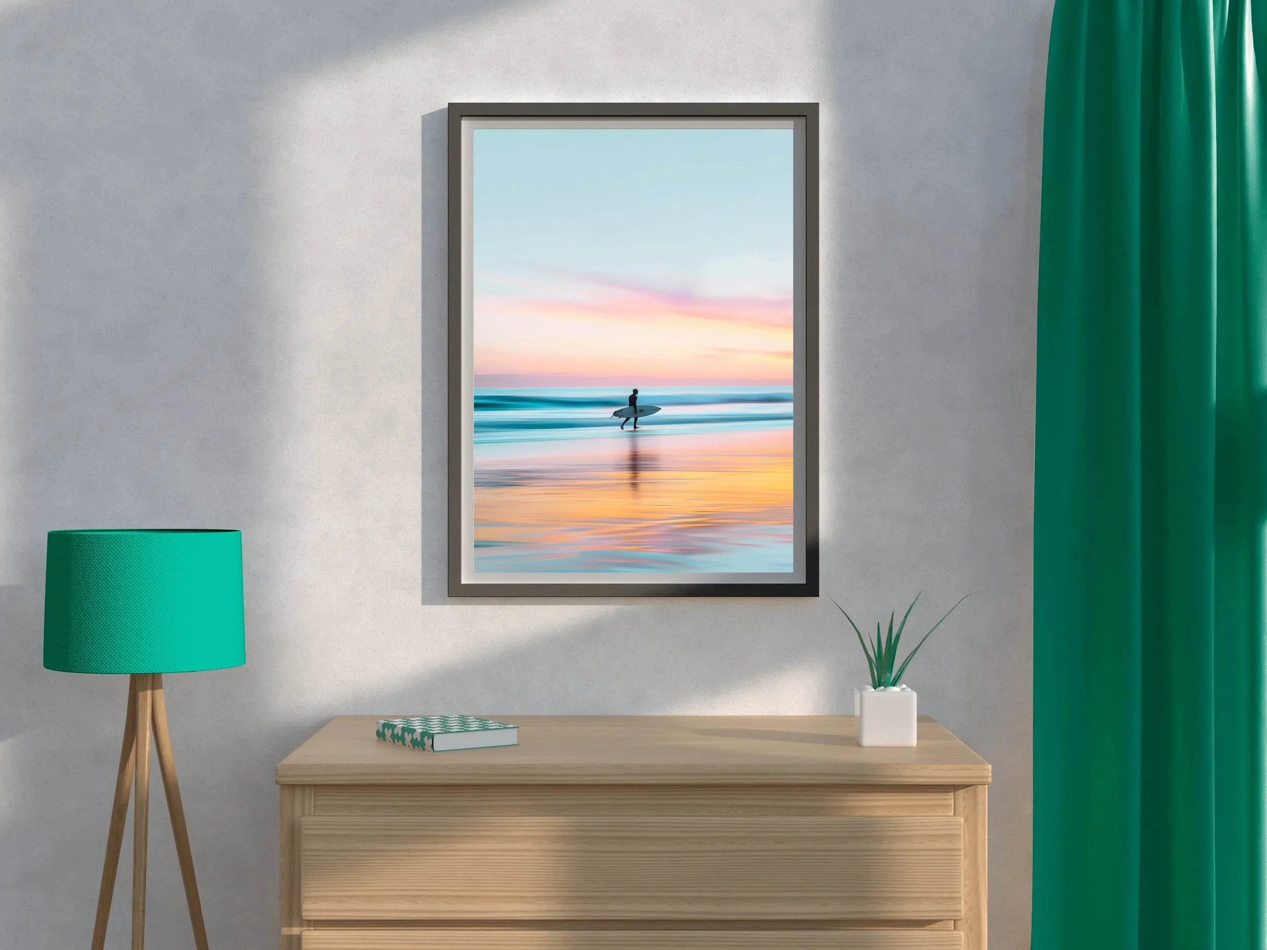 Sunset the Beach Wll Art - beink online art store