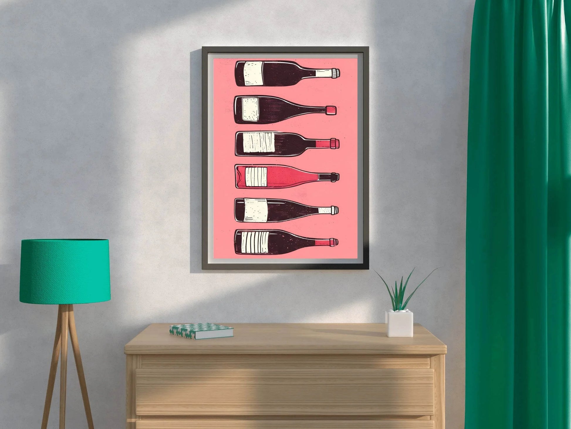 Wine & Cocktail Bottles Wall Art - beink online art store