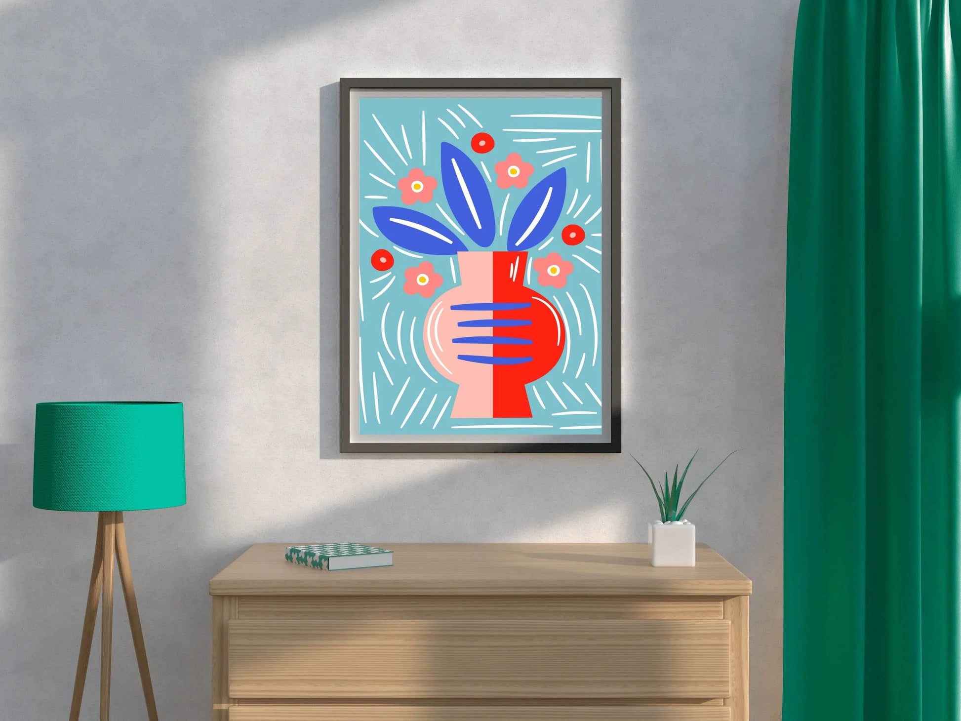 Painting a Long Vase Art - beink online art store