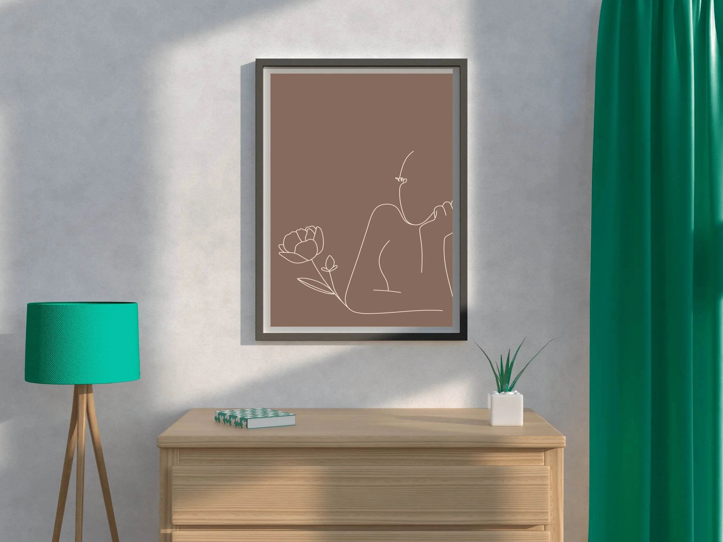 Woman Thinking Wall Art - beink online art store