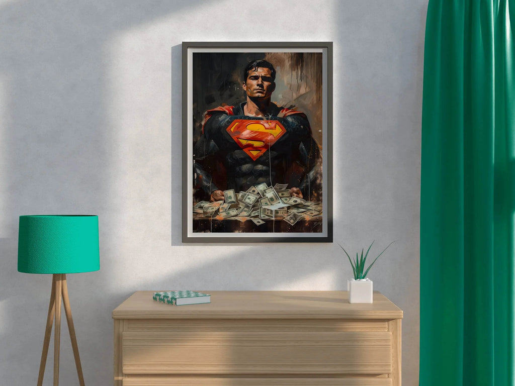 Premium Painting of Superman - beink online art store