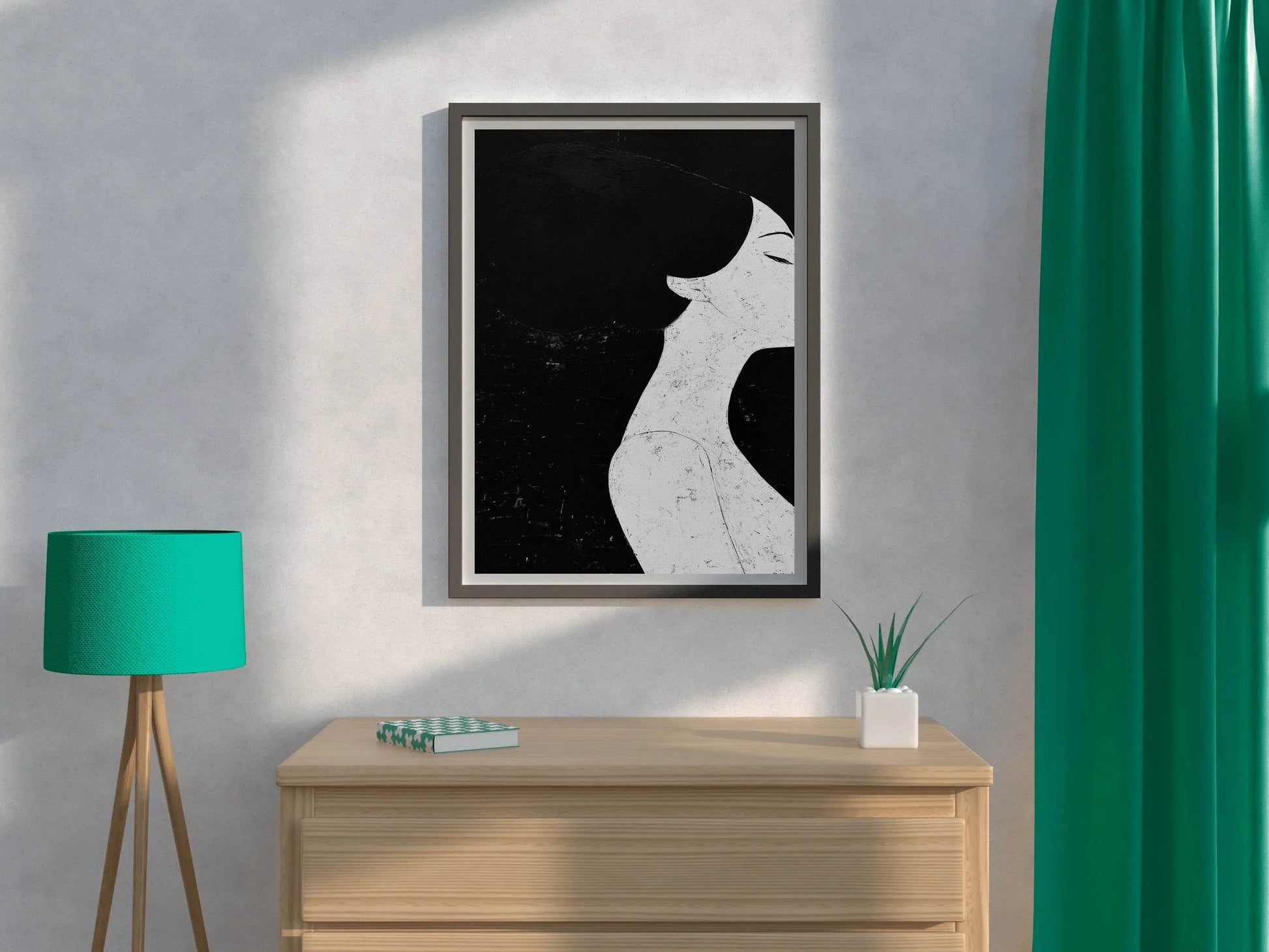 Black and White Women Elegance Wall Art - beink online art store