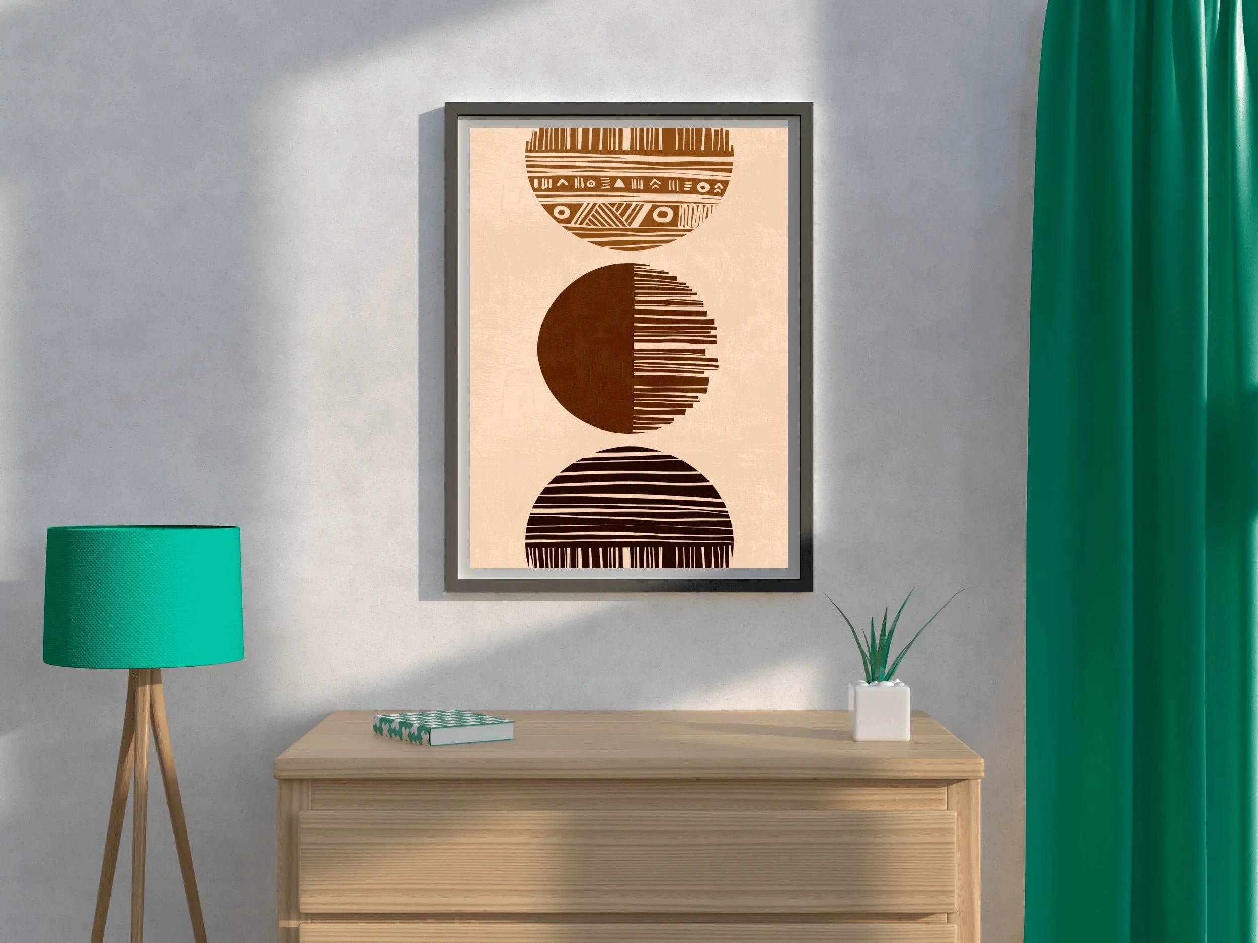 Minimalist Circle Pattern ArtWork - beink online art store