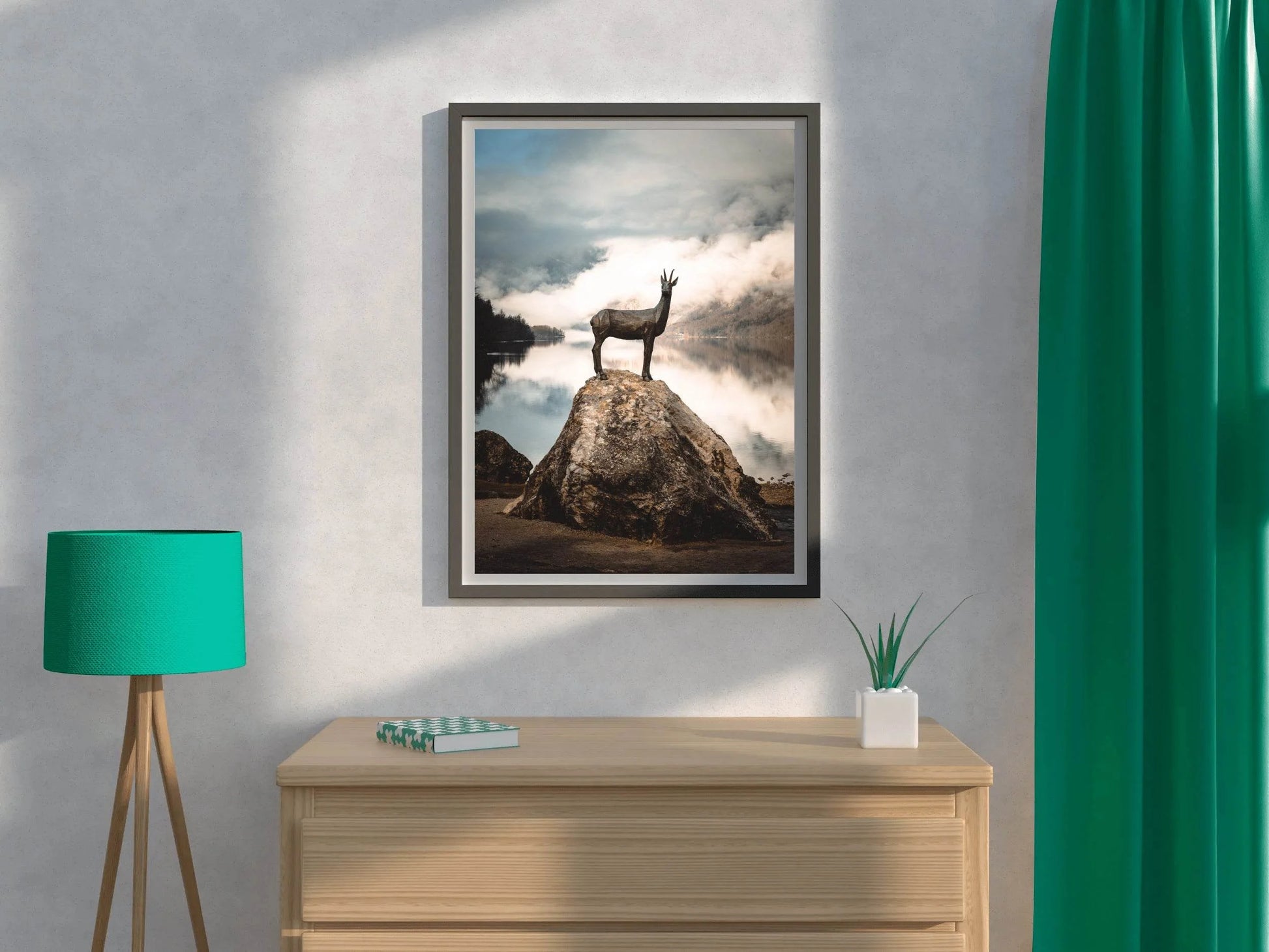 Highland Deer Animal Wall Art - beink online art store