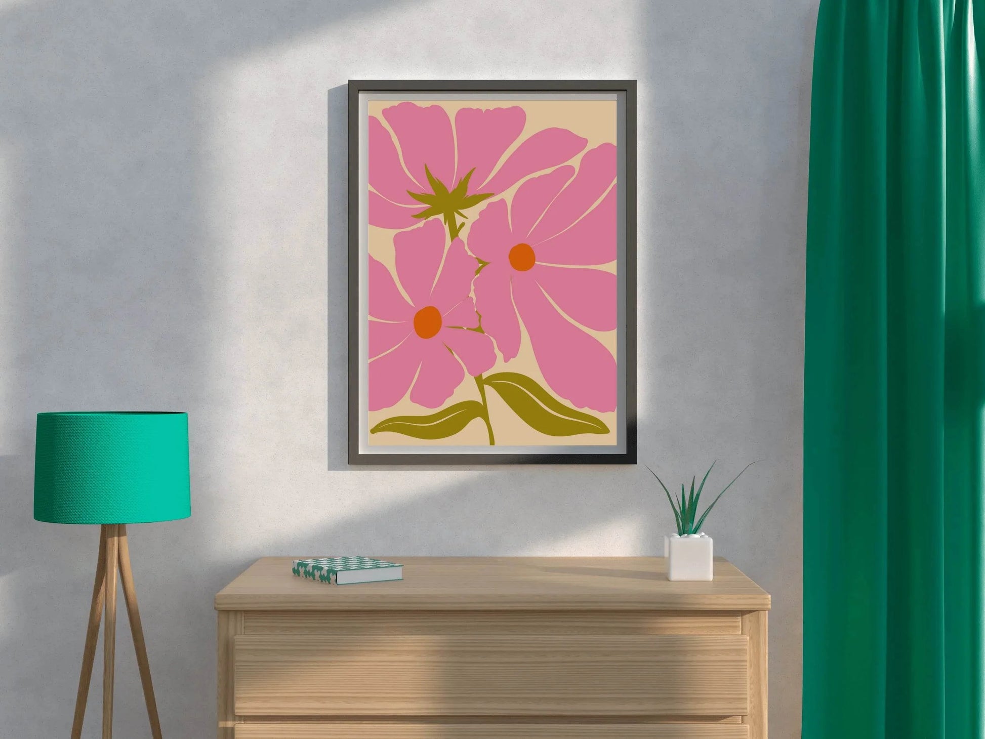 Marsh Broad-Faced Flowers Wall Art - beink online art store