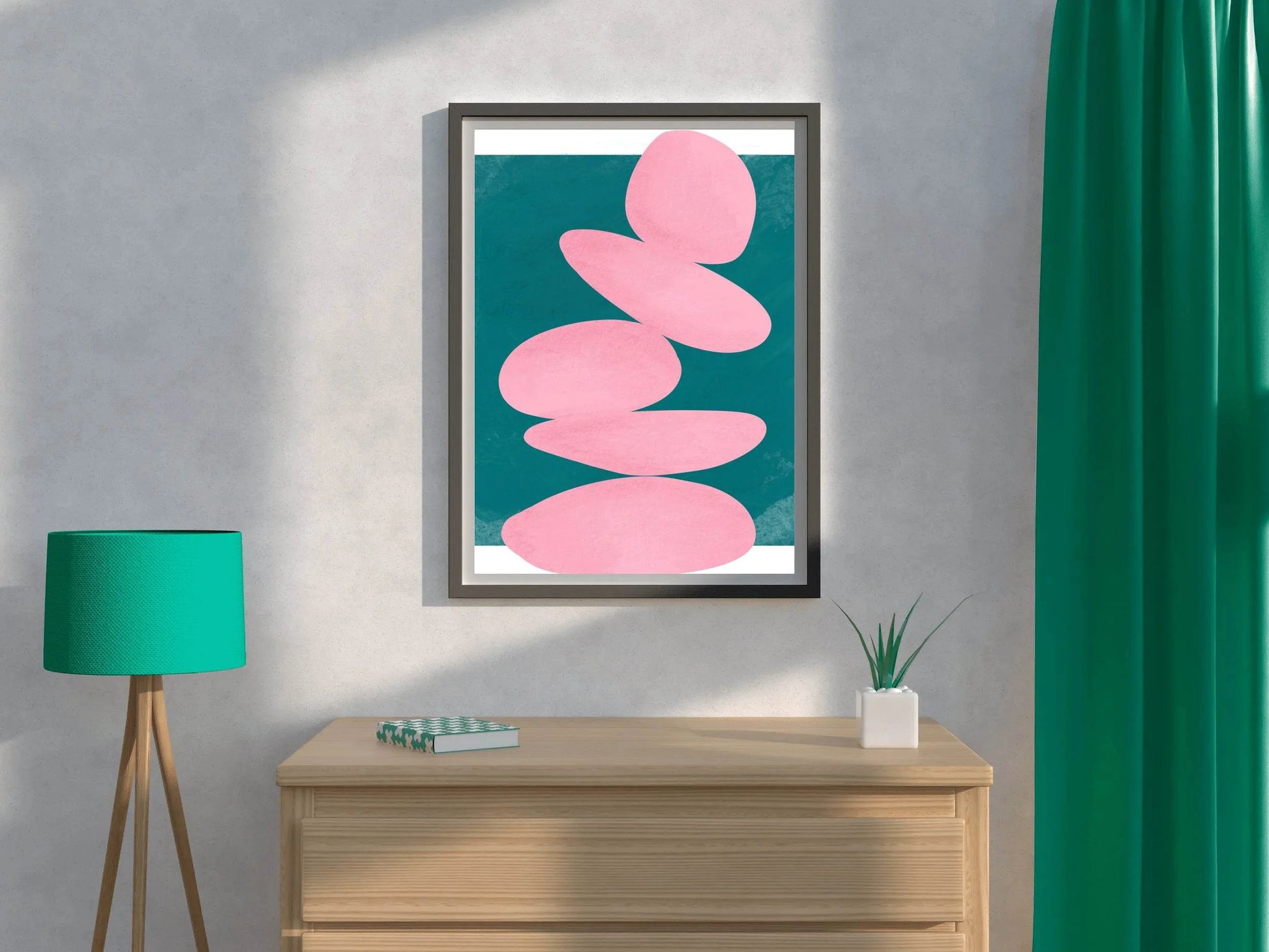 Stone Balance Painting Wall Art - beink online art store