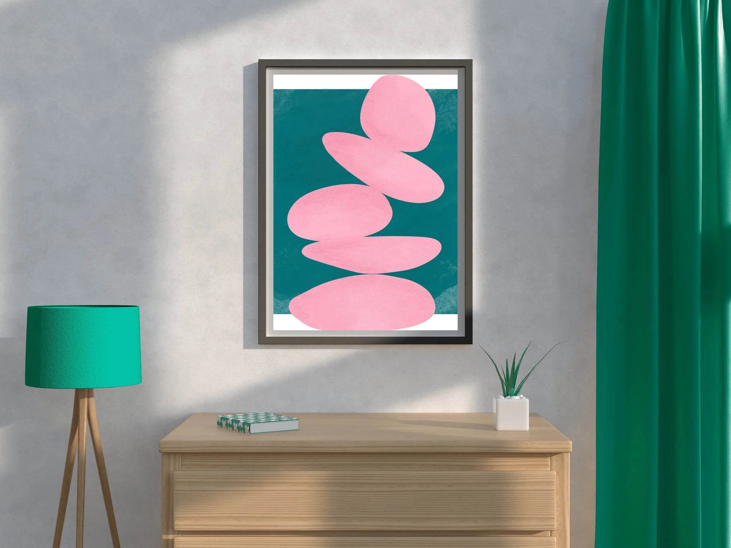 Stone Balance Painting Wall Art - beink online art store