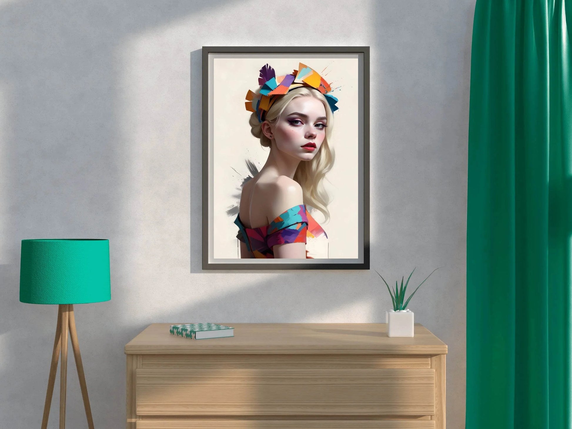 Girl with Blonde Hair Wall Art - beink online art store