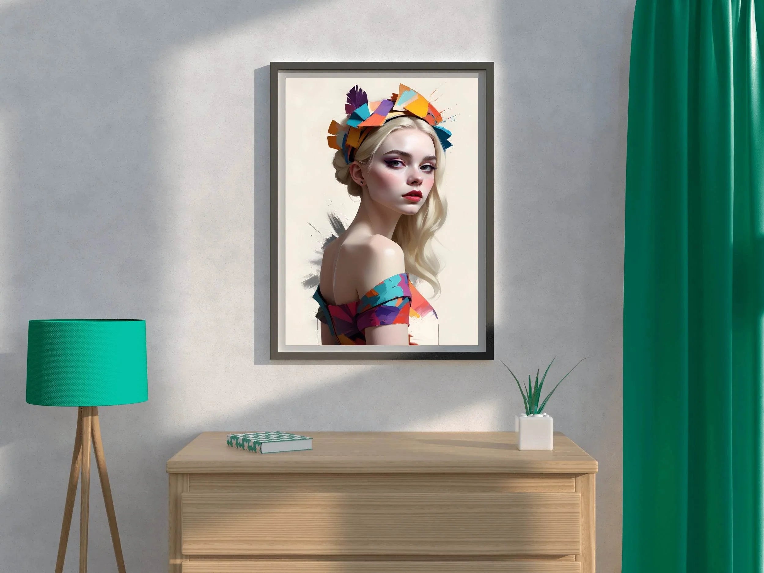 Girl with Blonde Hair Wall Art - beink online art store