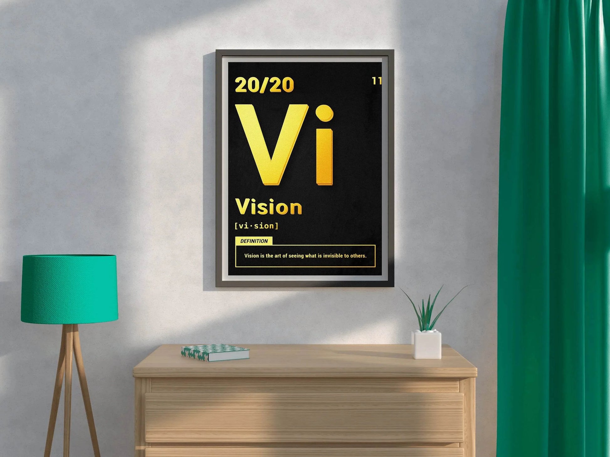 20/20 Vision Rule Motivational Wall Art - beink online art store