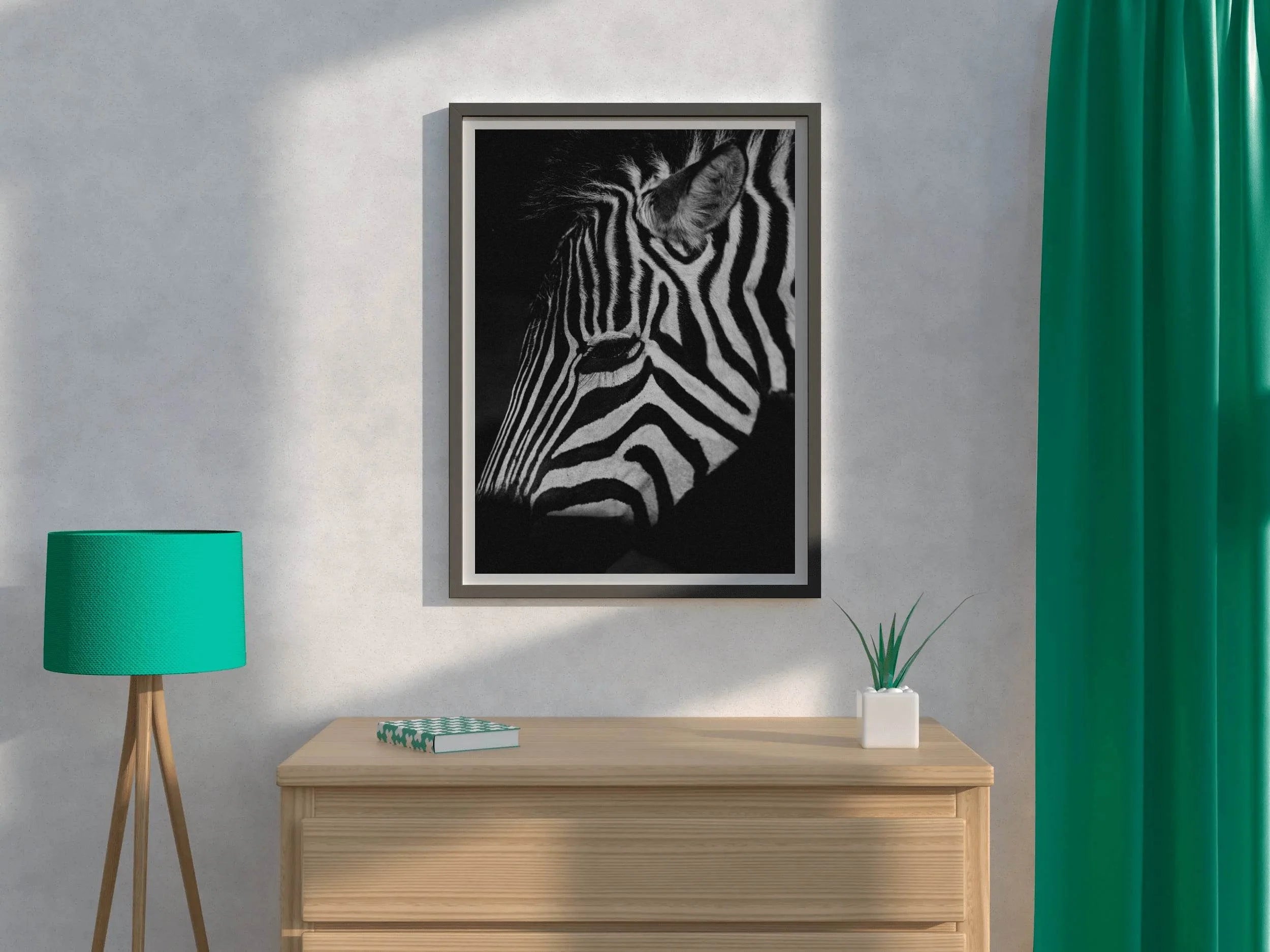 Zebra Black & White Wall Art - beink online art store