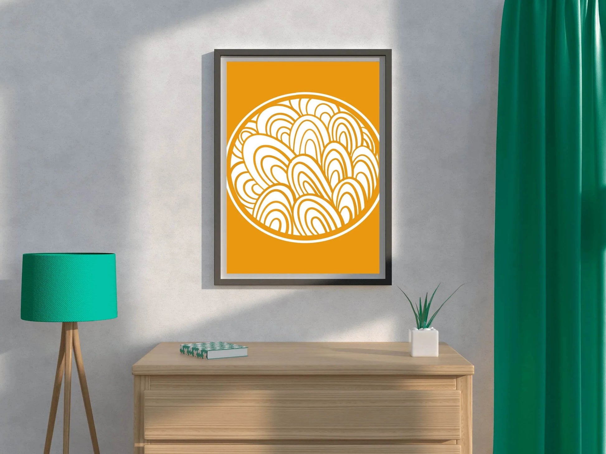 Chinese Round Border Style Wall Art - beink online art store