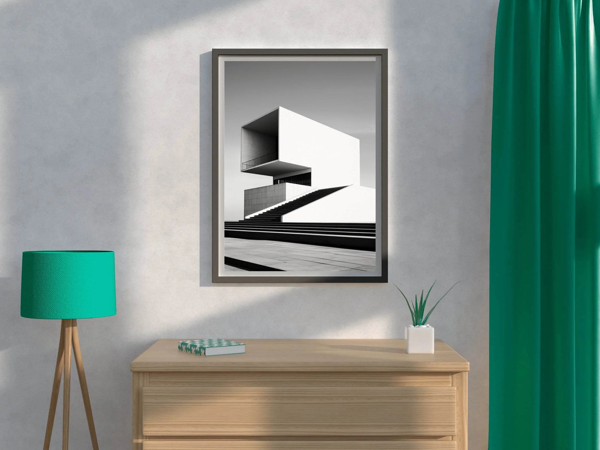 Black And White Villa Wall Art - beink online art store