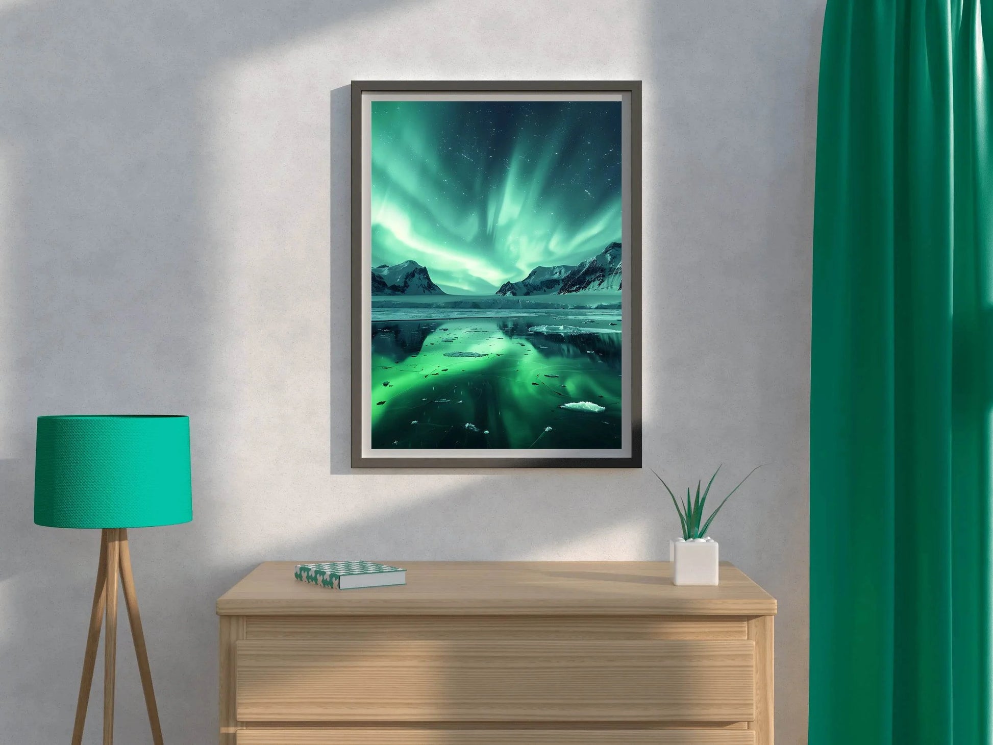 Master Flame Northern Lights Aesthetic Wall Art - beink online art store