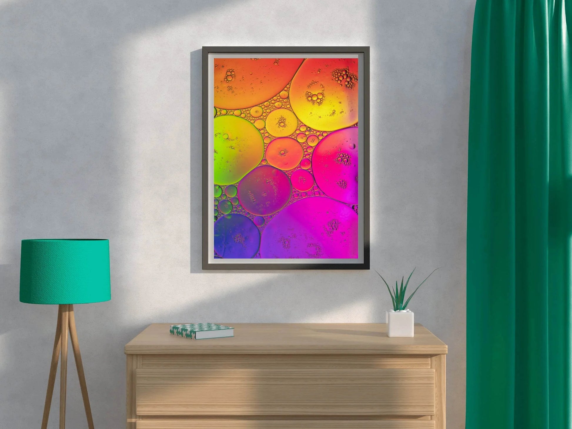 Bubbles Gradient Abstract Wall Art - beink online art store