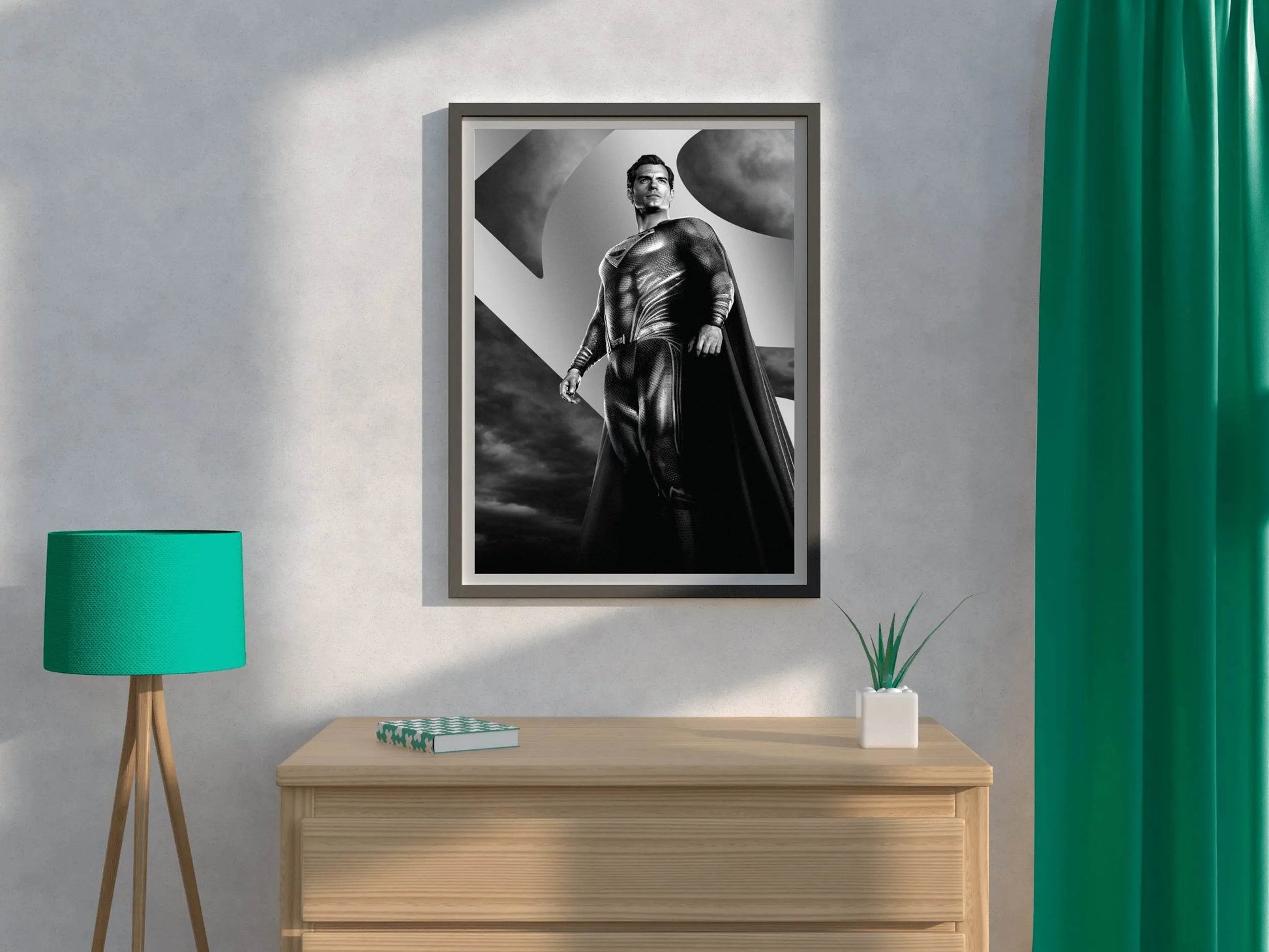 Man of Steel in Black and White Wall Art - beink online art store