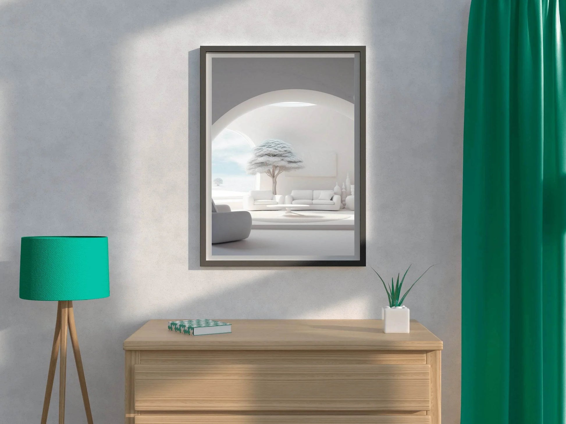 White Luxury Tree Wall Art - beink online art store