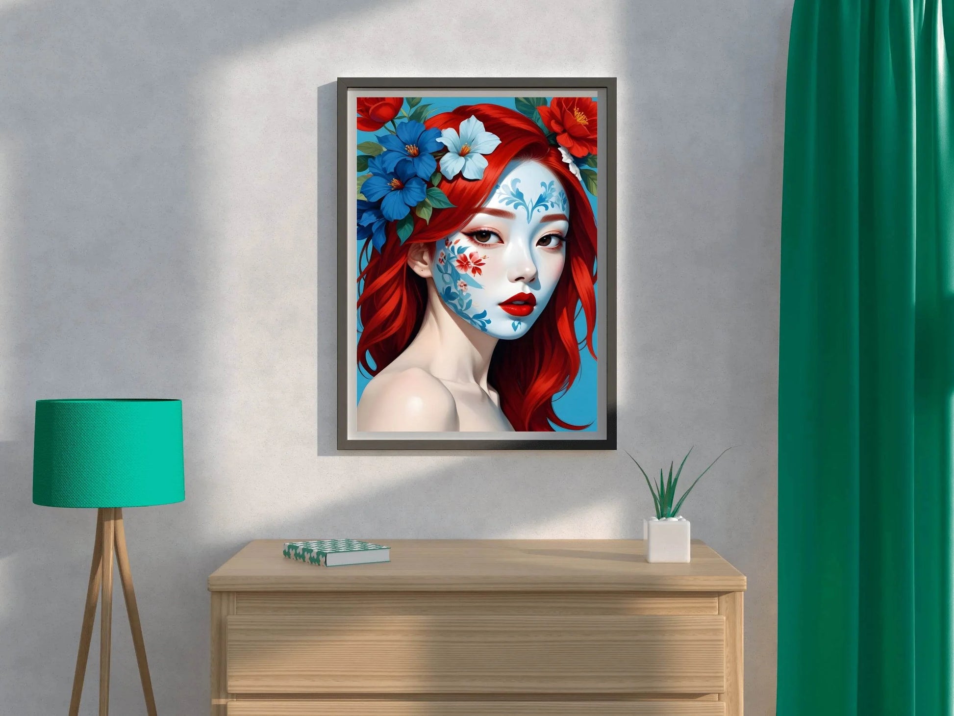 Asian Lady with Special Makeup Wall Art - beink online art store