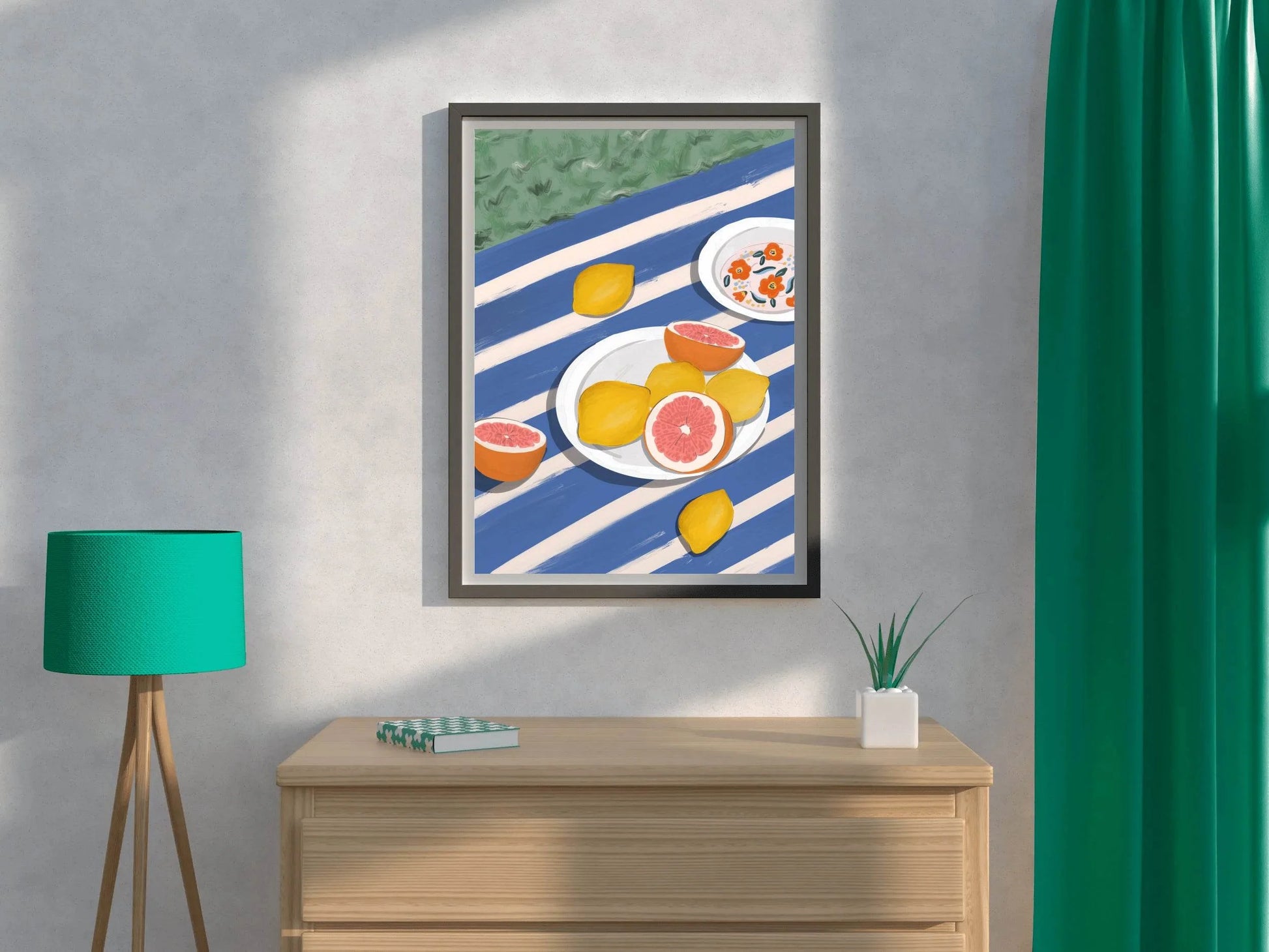 Plate of Lemon And Orange Wall Art - beink online art store