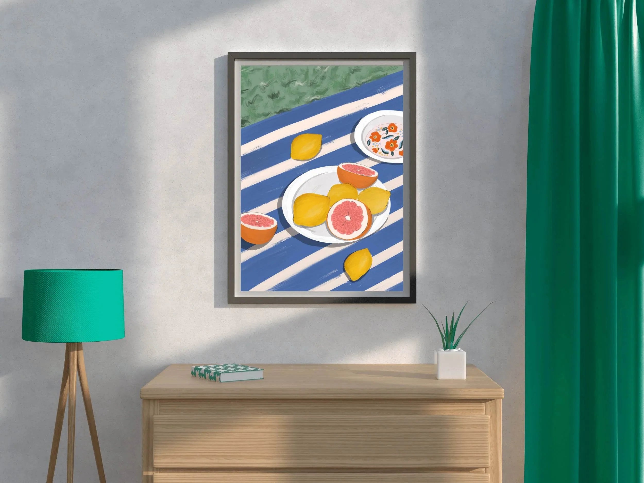 Plate of Lemon And Orange Wall Art - beink online art store