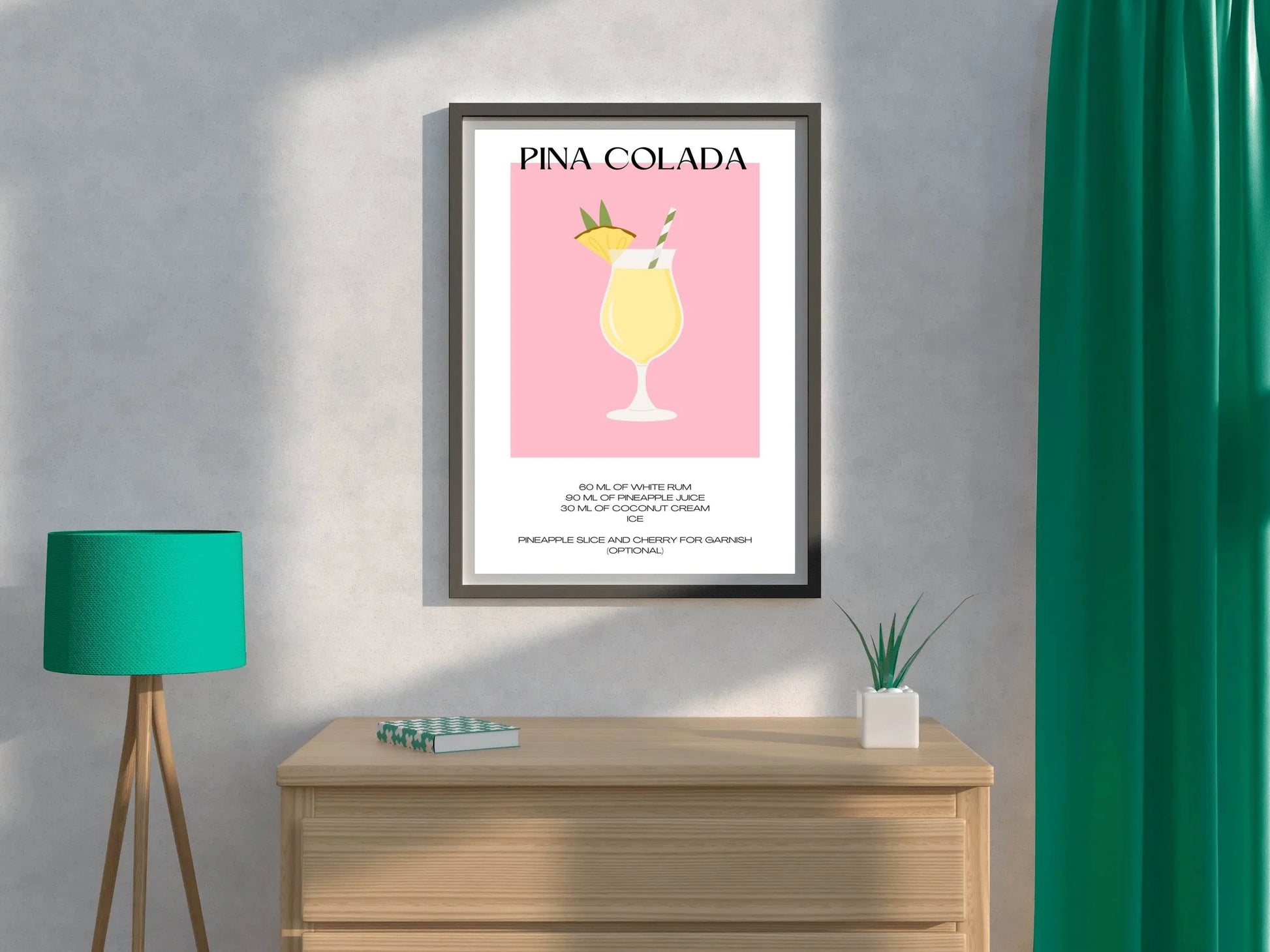 Pina Colada lemon Wall Art - beink online art store