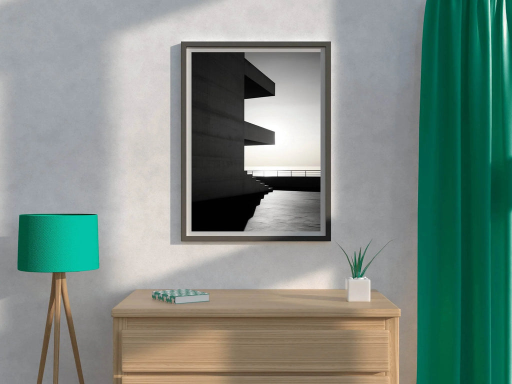 Black And White Building Facade - beink online art store