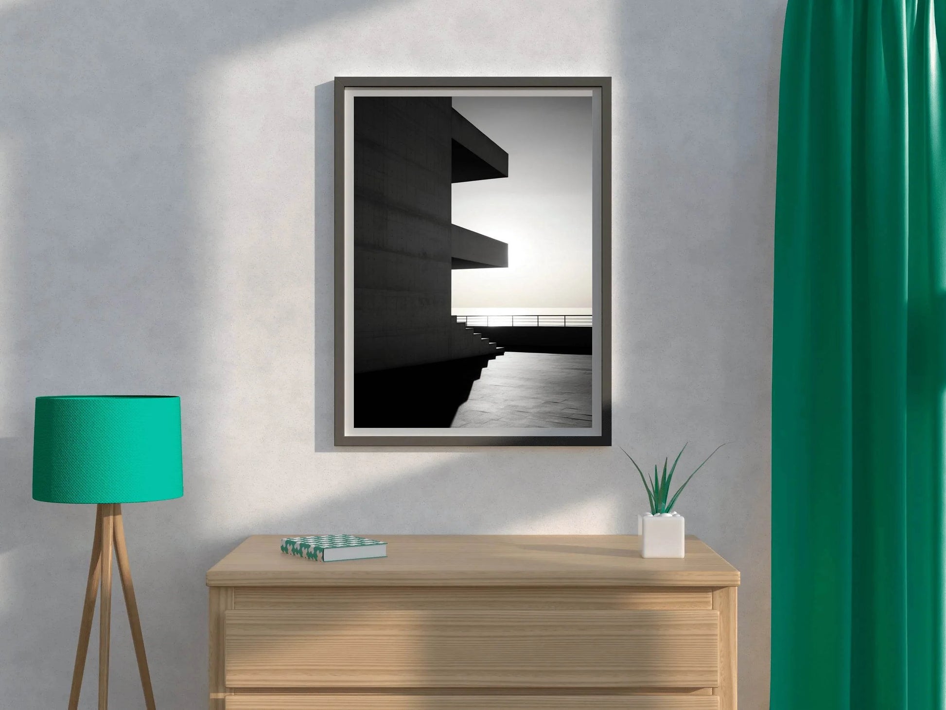 Black And White Building Facade - beink online art store