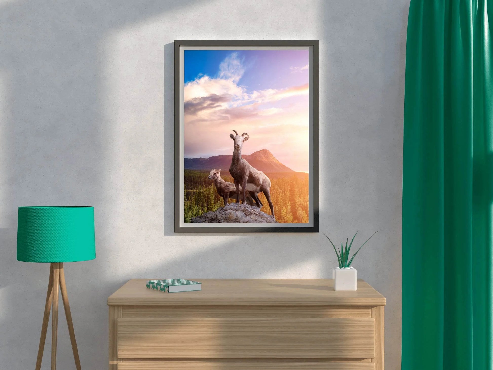 Desert Bighorn Sheep Wall Art - beink online art store