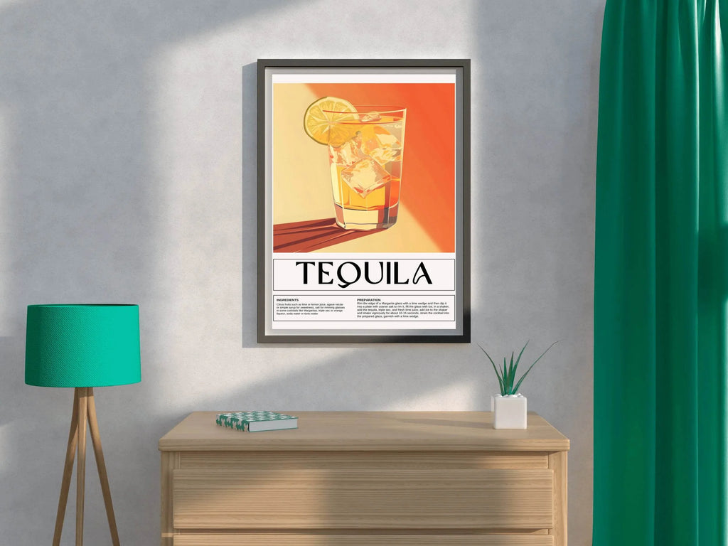 Distilled Tequila Drink Wall Art - beink online art store