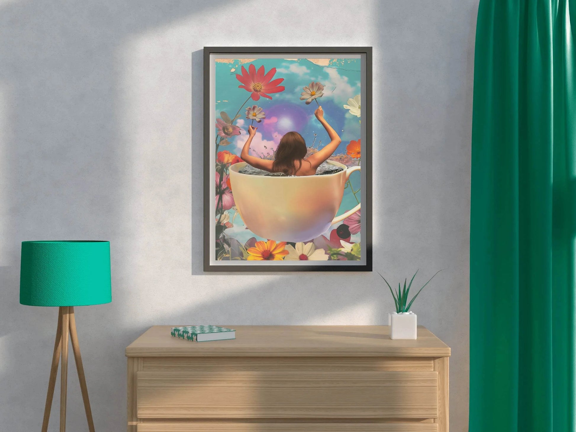 Bathing a Woman in A Cup Wall Art - beink online art store
