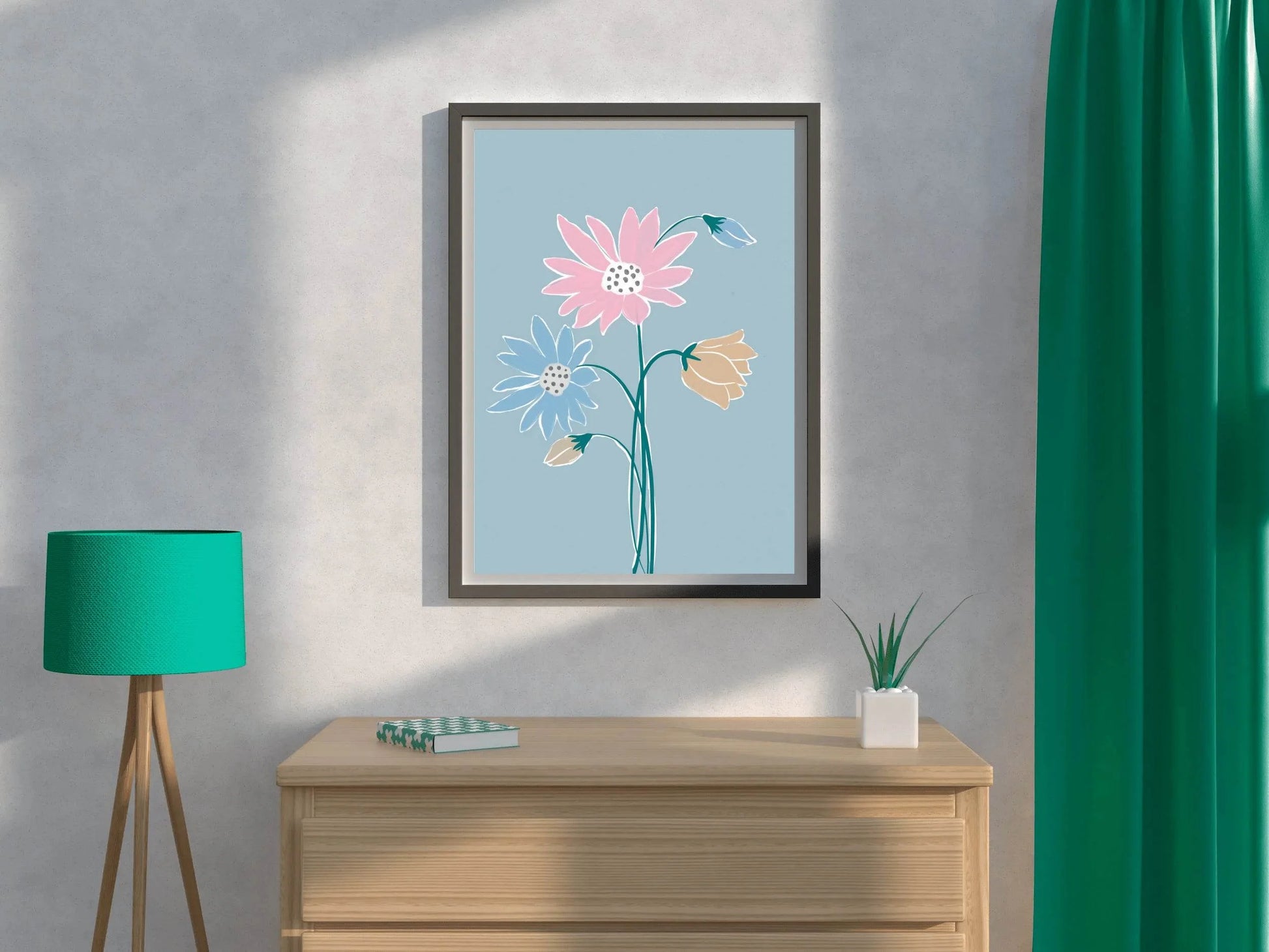 Painting Fantasy Flowers Wall Art - beink online art store