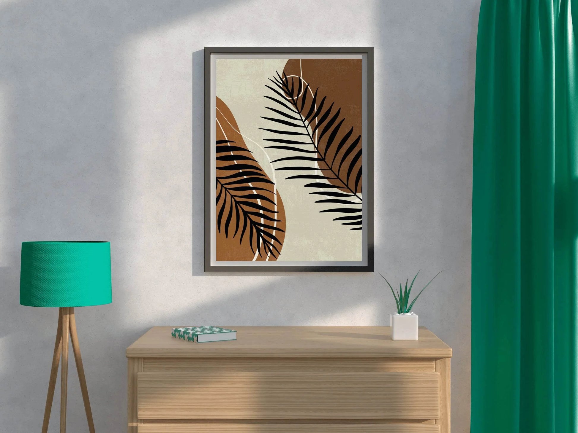 Broad and Large Leaves of The Fern Wall Art - beink online art store
