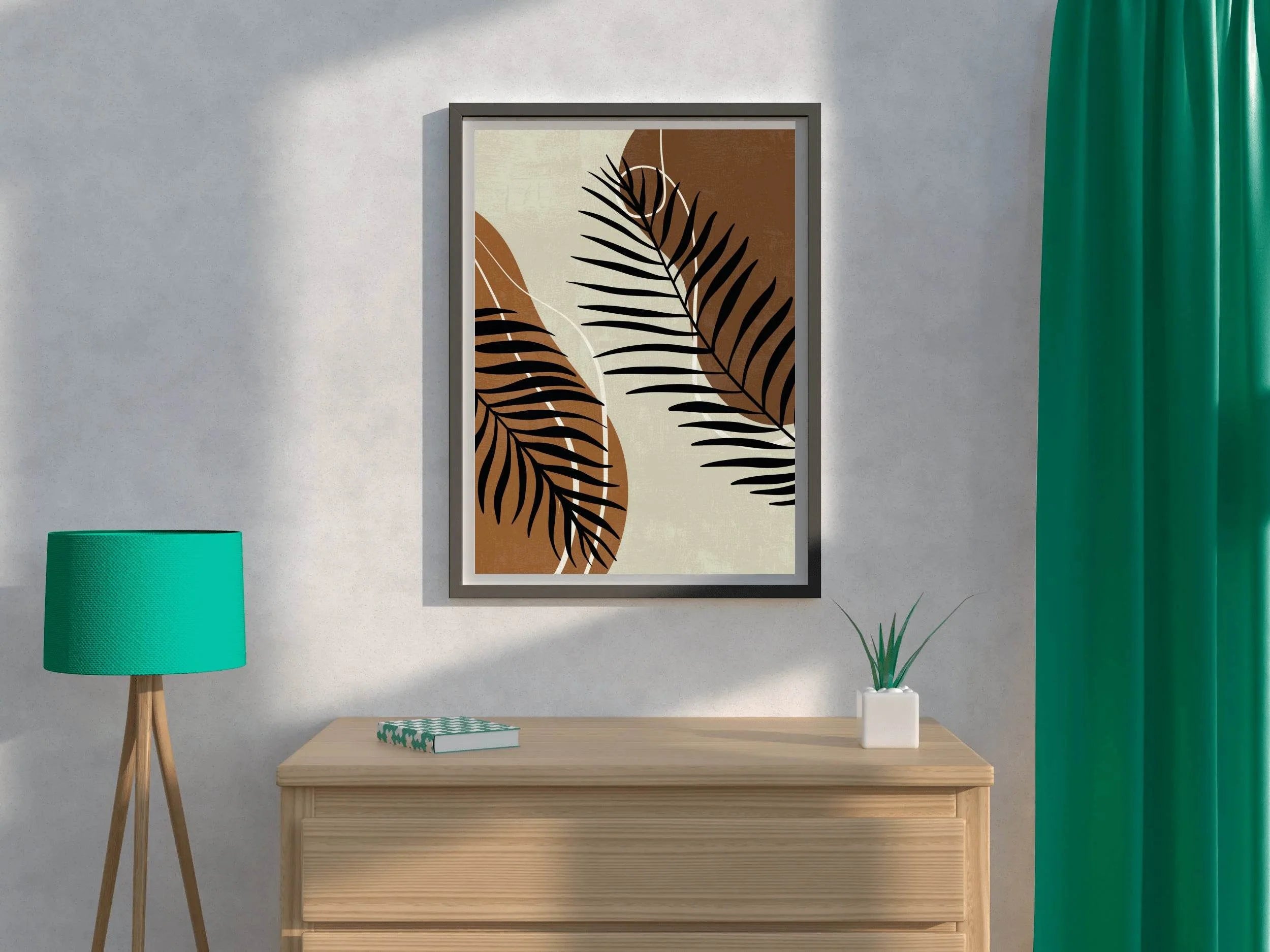Broad and Large Leaves of The Fern Wall Art - beink online art store