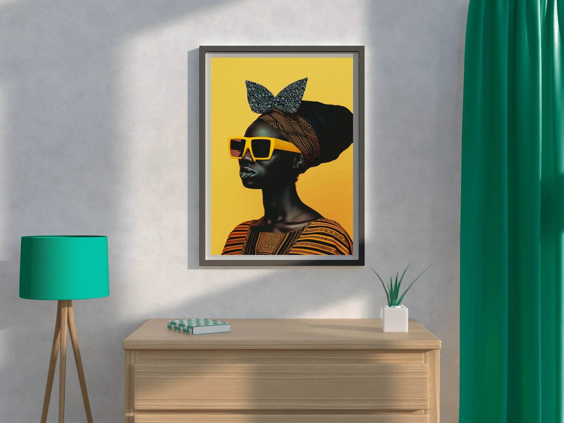 Black Woman Fashion Wall Art - beink online art store