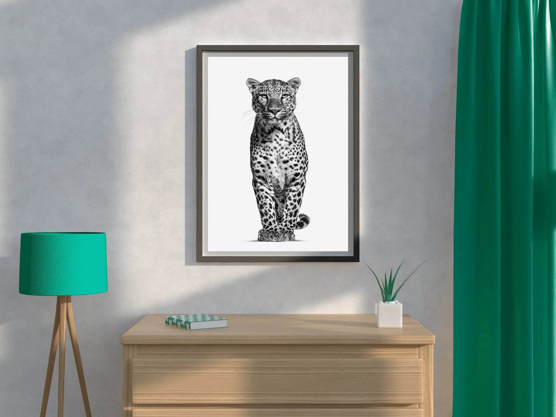 Leopard Black & White Animal Wall Art - beink online art store