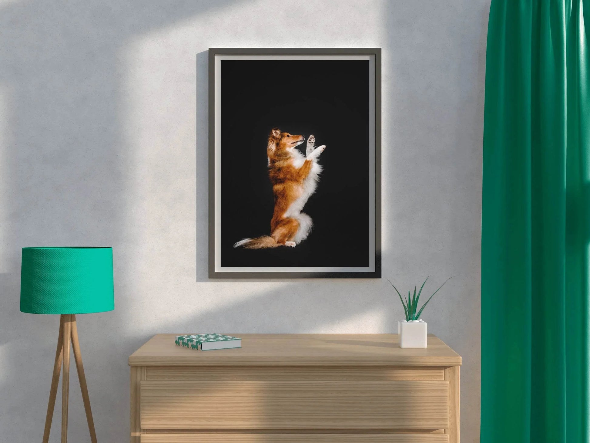 Rough Collie Animal Wall Art - beink online art store