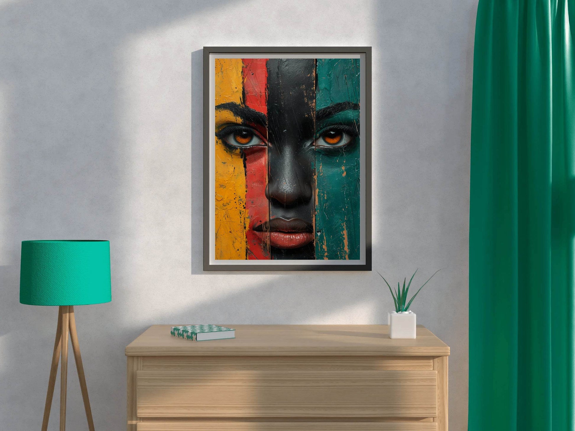 African Ethnic Woman Wall Art - beink online art store