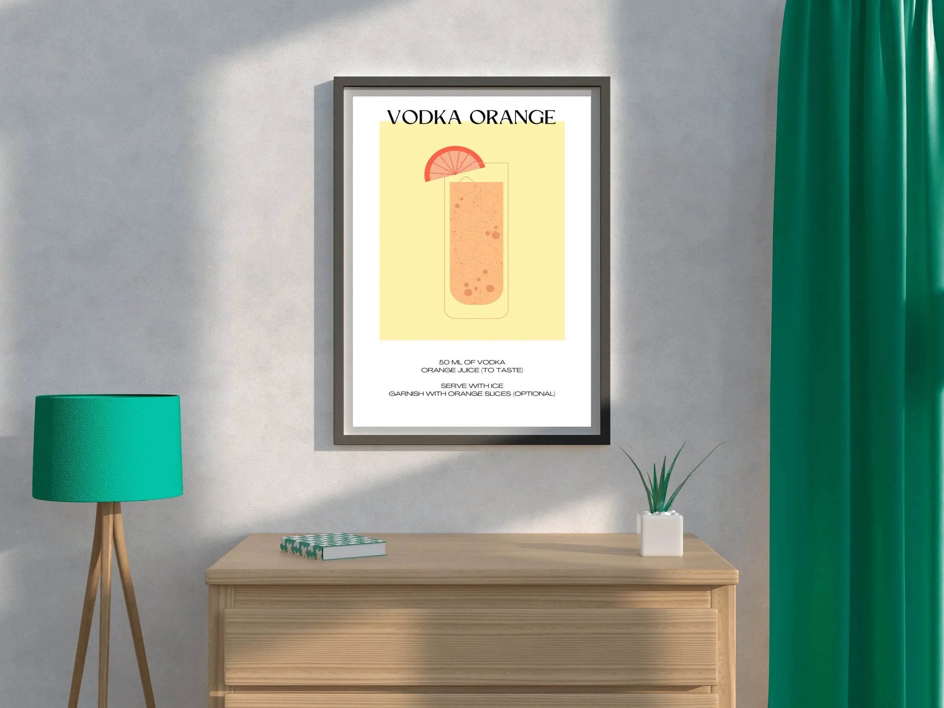 Vodka Orange Wall Art - beink online art store