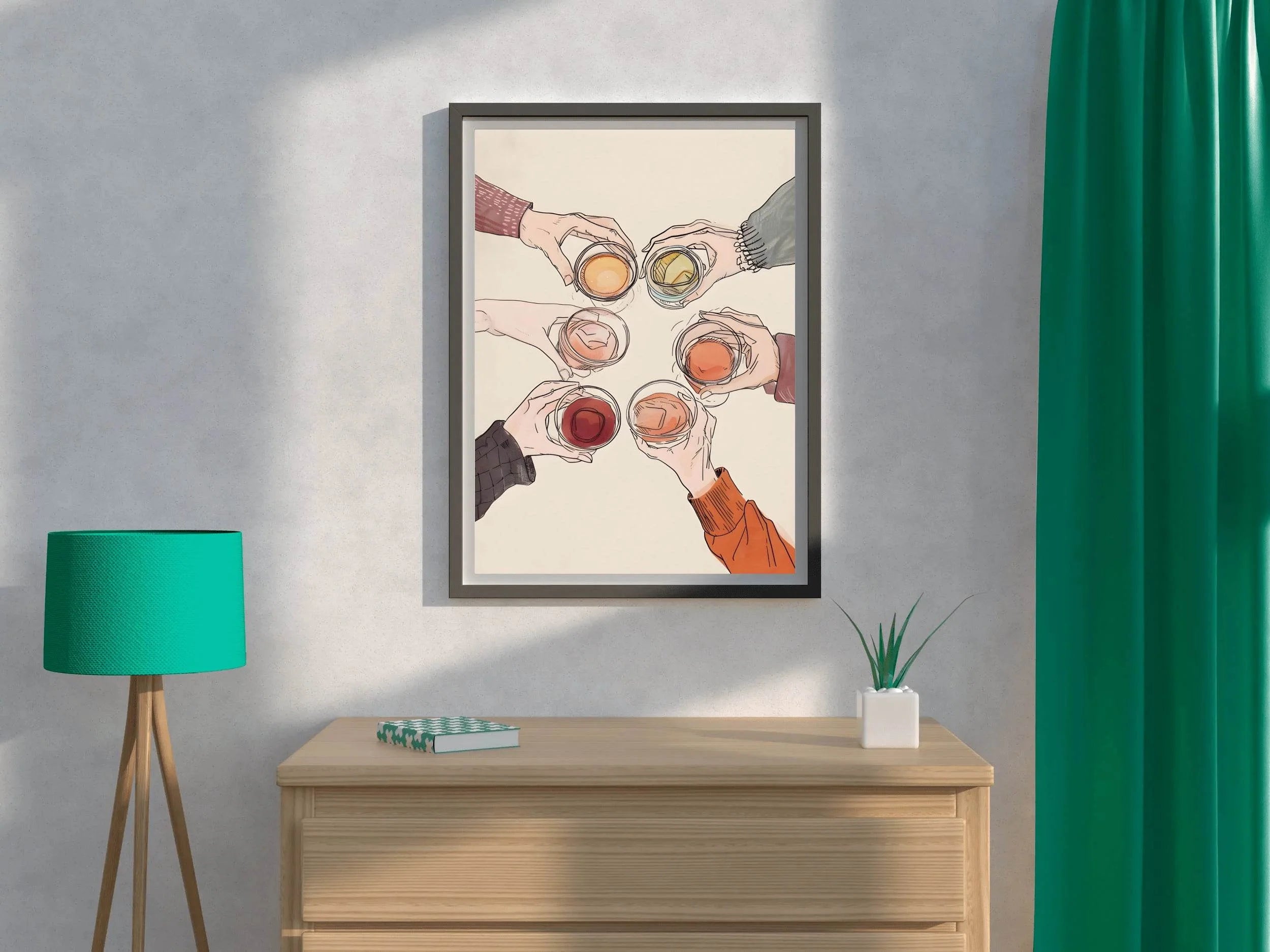 Vixie Cocktail Party Wall Art - beink online art store