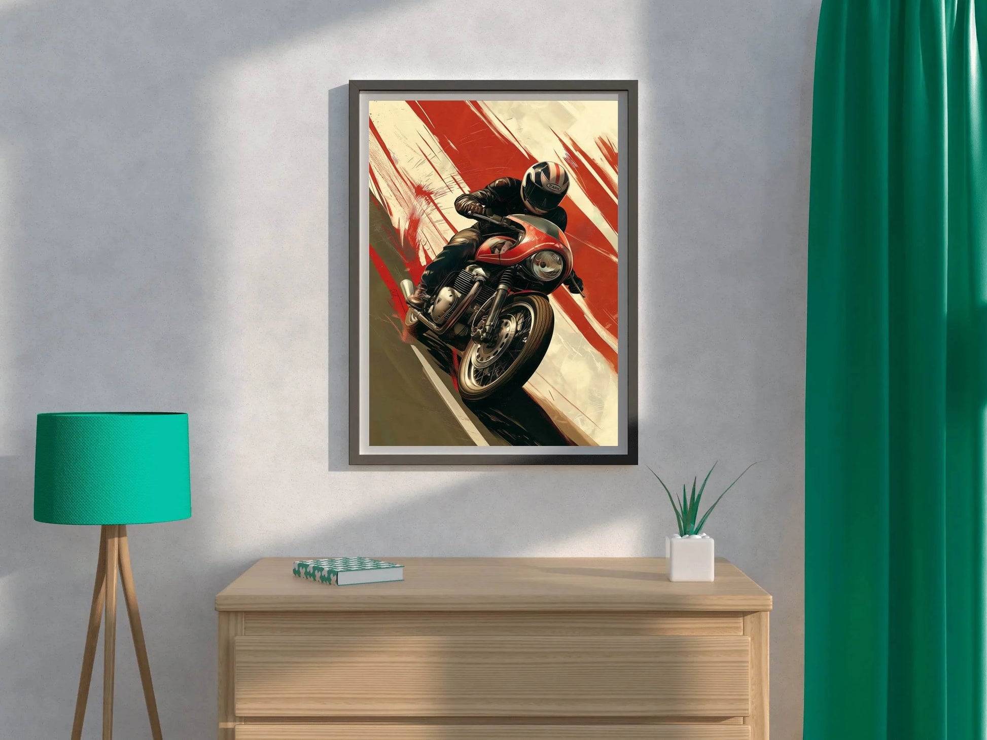 Motorcycle Race Wall Art - beink online art store