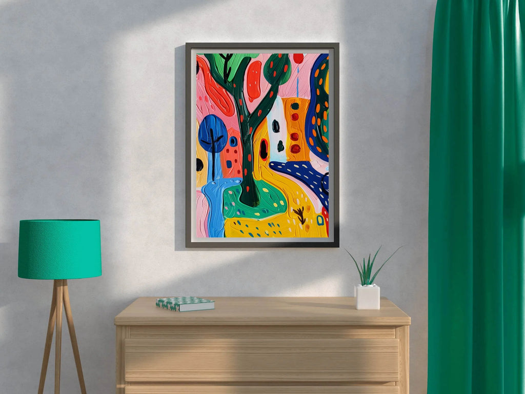 Colorful Landscape Digital Art - beink online art store